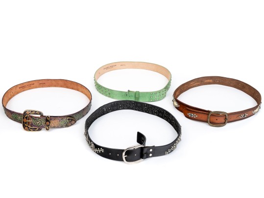 Lot Of Four Assorted Fashion Belts