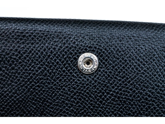 Bulgari Lot Of Two Small Leather Goods, Black Tones