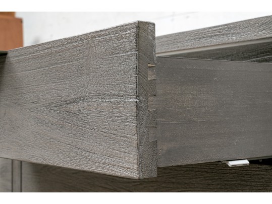 Contemporary Wood Double Dresser