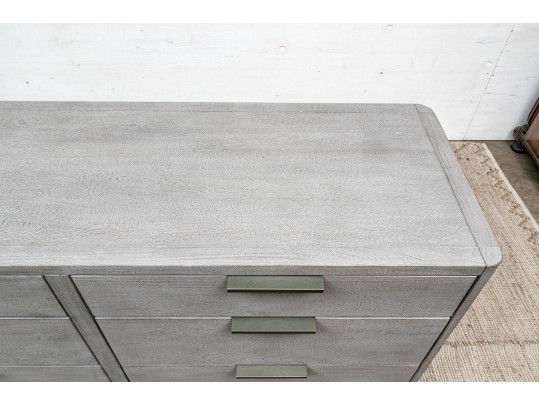 Contemporary Wood Double Dresser