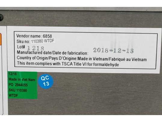 Contemporary Wood Double Dresser