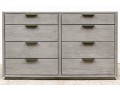 Contemporary Wood Double Dresser