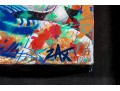 EM Zax (Am.,20th/21st C,) Multi Media Hand Painted 3D Pop Art Sculpture, 