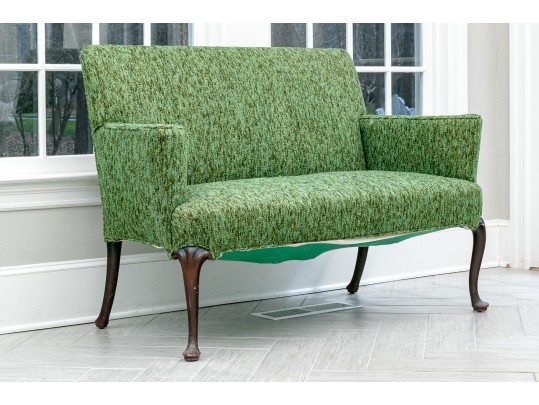 Chic Green Upholstered Setee