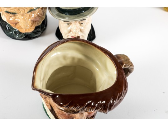 Five Vintage Royal Doulton Toby Mugs