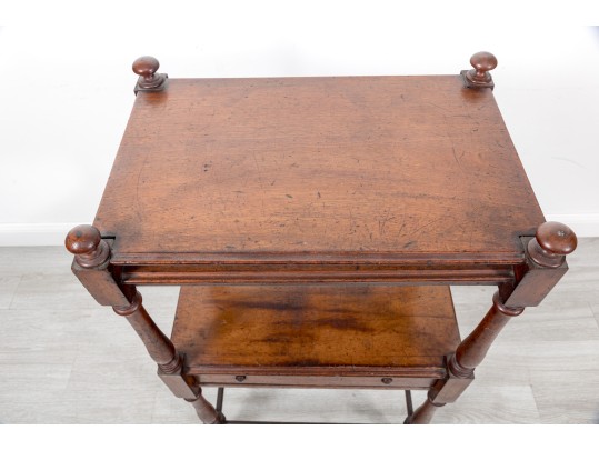 19th Century English Mahogany Etagere  