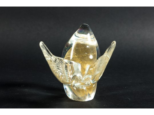 Murano Art Glass Dove Paperweight