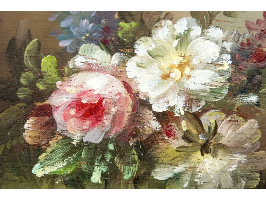 Collection Of Floral Still Life Oil Paintings