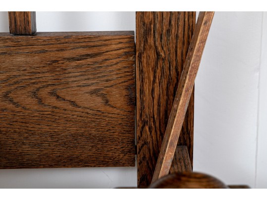 Vintage Oak Country Hall Tree