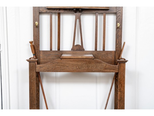 Vintage Oak Country Hall Tree