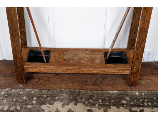 Vintage Oak Country Hall Tree