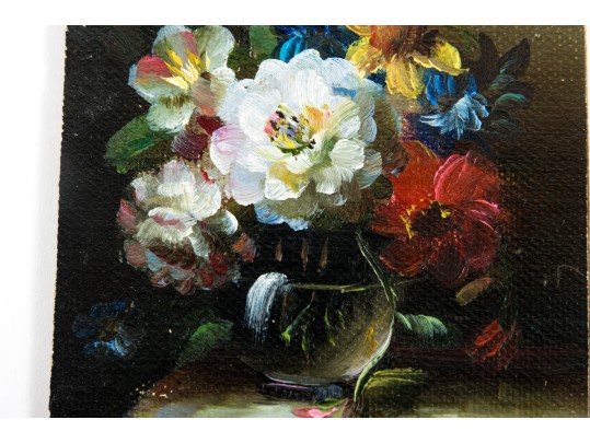 Collection Of Floral Still Life Oil Paintings