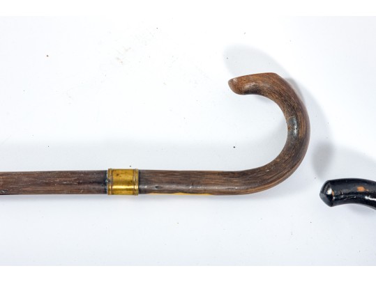 Five Antique Wood Canes