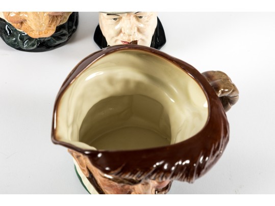 Five Vintage Royal Doulton Toby Mugs