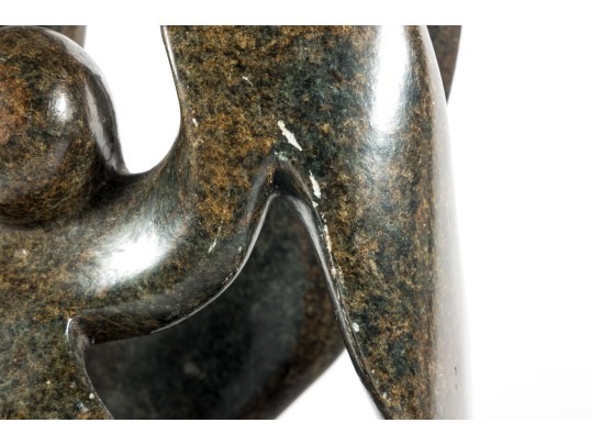 Shona Tribe Serpentine Stone Family Sculpture 