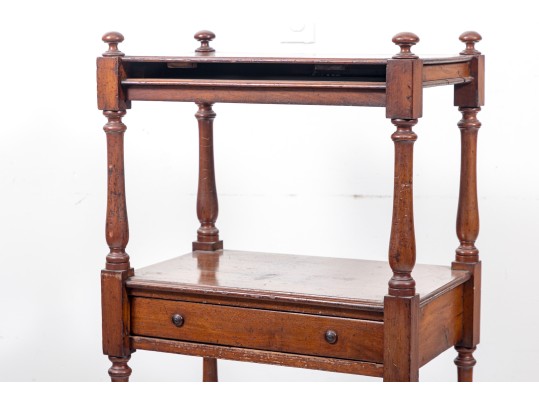 19th Century English Mahogany Etagere  