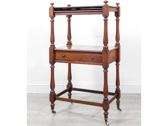 19th Century English Mahogany Etagere  