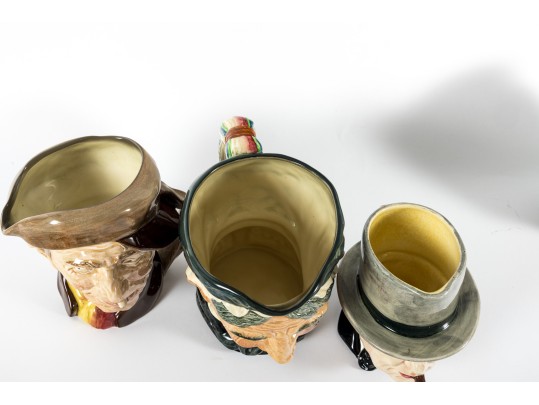 Five Vintage Royal Doulton Toby Mugs