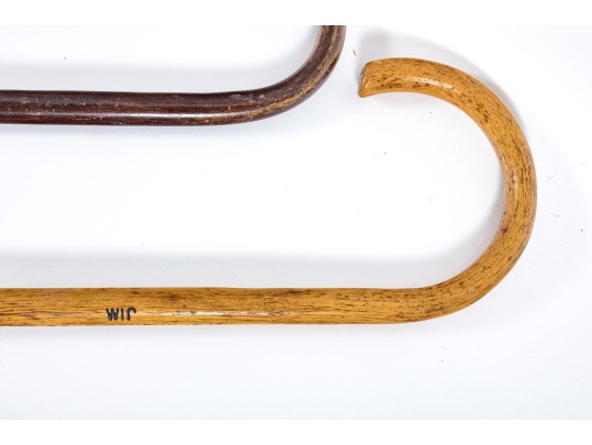 Five Antique Wood Canes