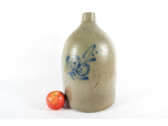 Antique Salt Glazed Stoneware Pottery Jug