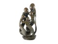 Shona Tribe Serpentine Stone Family Sculpture 