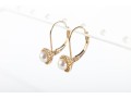 14k Yellow Gold Cultured Pearl Drop Earrings