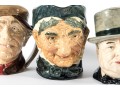 Five Vintage Royal Doulton Toby Mugs