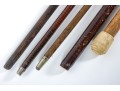 Five Antique Wood Canes