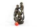 Shona Tribe Serpentine Stone Family Sculpture 