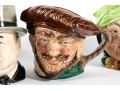 Five Vintage Royal Doulton Toby Mugs