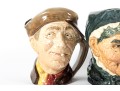 Five Vintage Royal Doulton Toby Mugs