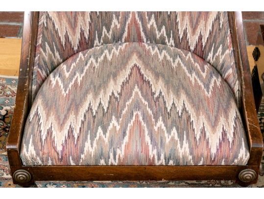 Pair Of Mid-century Solid Mahogany Klismos Chairs