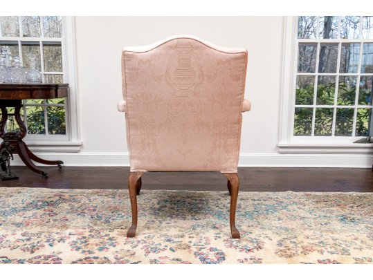 Antique Carved Mahogany Library Chair Frame, Ca. 1920