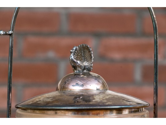 Three Pieces Of Silver-plated Serving Pieces