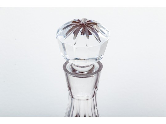 Collection Of Five Hand Cut Crystal Decanters