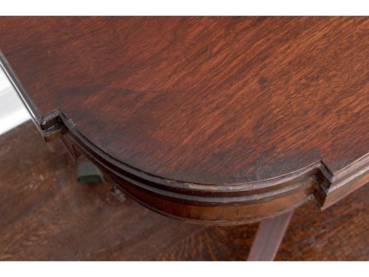 Vintage Federal Style Mahogany Lyre Games Table