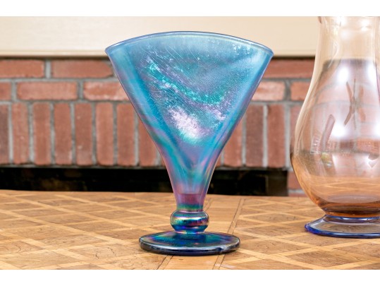 Four Pieces Of Colorful Art Glass