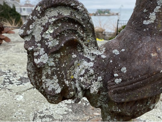 Large Vintage Cast Iron Rooster