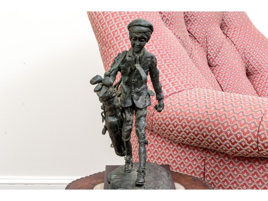 Vintage Bronze Of A Caddy