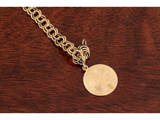 14K Gold Earrings And Charm