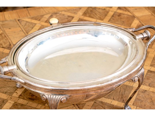 Antique English Silver-plated Revolving Tureen