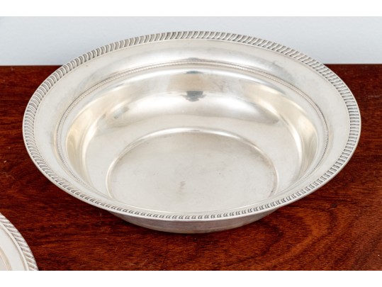 Sterling Silver Charger And Bowl, 24.5 Ozt