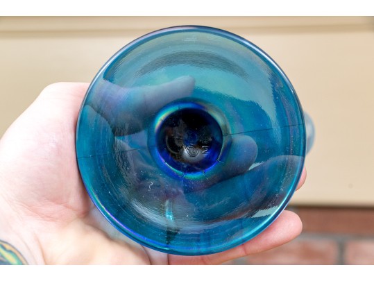 Four Pieces Of Colorful Art Glass