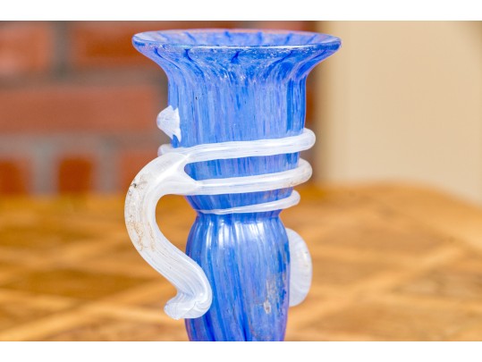 Four Pieces Of Colorful Art Glass