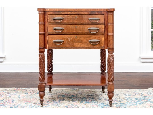 American Second Empire Work Stand, Ca. 1840-60