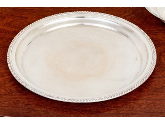 Sterling Silver Charger And Bowl, 24.5 Ozt