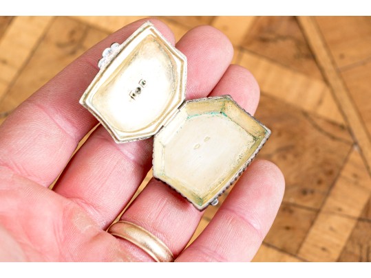 Two Antique 800 Silver Boxes