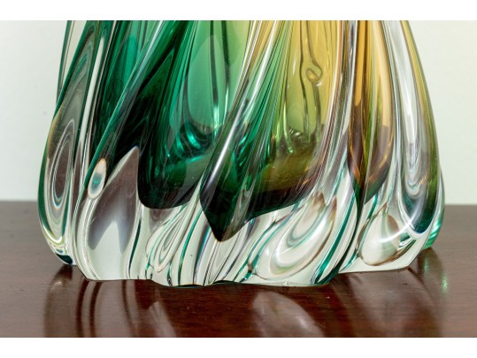 Three Pieces Of Vintage Artglass