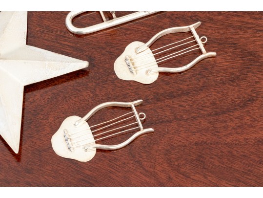 Collection Of 12 Sterling Silver Ornments