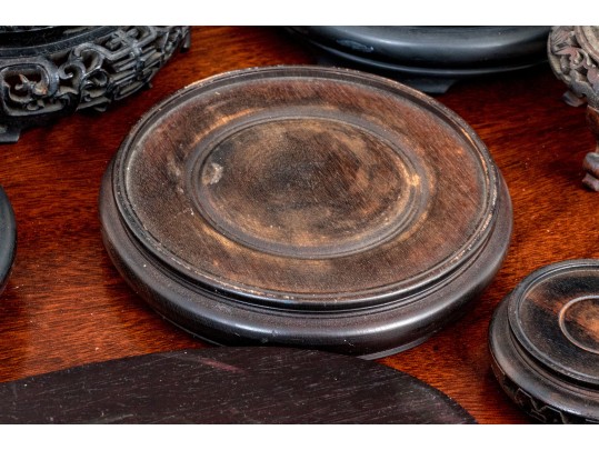 Collection Of 10 Vintage Chinese Hardwood Stands